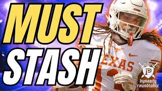 25 PLAYERS TO STASH IN DYNASTY FANTASY FOOTBALL DEEP STASHES  2024 Dynasty Fantasy Football [upl. by Emse271]