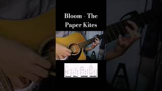 Bloom  The Paper Kites TAB Capo Fret 6 [upl. by Neelie]