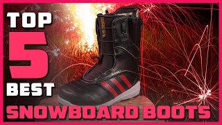 Top 5 Best Snowboard Boots for NarrowWideFlat Feet High Arches Review in 2023 [upl. by Pirnot]