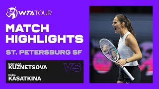 Svetlana Kuznetsova vs Daria Kasatkina  2021 St Petersburg Semifinals  WTA Match Highlights [upl. by Ahsieym]