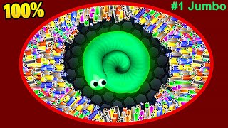 Slitherio World Record  Slitherio Epic Gameplay 957270 Score AI [upl. by Oikim]