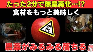 【知らないと大損】99％農薬が落ちる「野菜・果物」の洗い方 [upl. by Malissia]