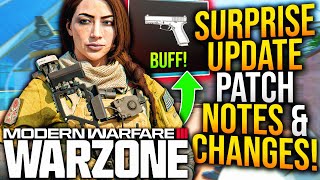 WARZONE New SURPRISE UPDATE PATCH NOTES amp Changes New WEAPON UPDATES Confirmed Bug Fixes amp More [upl. by Castillo]