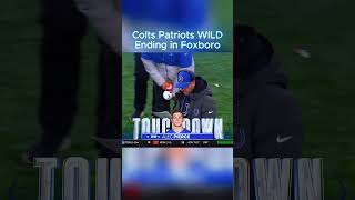 Colts vs Patriots GAME WINNING Drive WILD Ending patriots colts nfl nflshorts footballshorts [upl. by Maridel43]