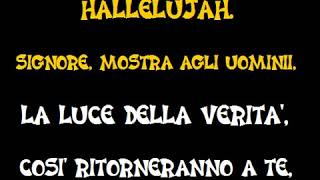 HALLELUJAH KARAOKE in ITALIANO testo di TOM TARANTINO [upl. by Eellah]