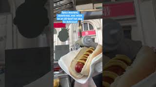 Spicy mustard sauerkraut and relish food nycfoodie fastfood nyc hotdog nyhotdogs￼￼ [upl. by Areval80]