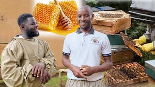 How This Ugandan Turned His Backyard Into A Thriving Bee Farm amp Now Makes Millions [upl. by Krystal]