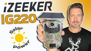 ☀️ iZEEKER iG220 Trail Camera Review Great Value in this SolarPowered NoGlow Trail Cam [upl. by Bui]