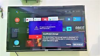 How to Fix All Insufficient Storage Errors in Android Smart TV TV Space is Full [upl. by Tova]