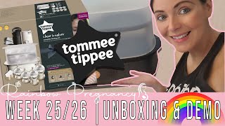 TOMMEE TIPPEE SENT ME THIS  ADVANCED STERILISER REVIEW amp DEMOWeek 2526 Update  Rainbow Pregnancy [upl. by Morez323]