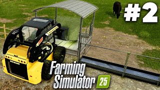 FARMING SIMULATOR 25 Gameplay Walkthrough Part 2  FEEDING THE ANIMALS PS5 PRO [upl. by Berey856]