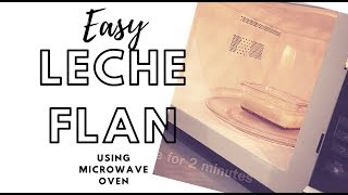 Easy Leche Flan Using Microwave Oven [upl. by Nagol]