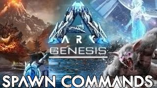 Ark Genesis NEW Creatures SPAWN Commands [upl. by Jehovah]