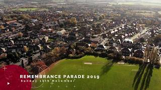 Hoyland  Remembrance Parade 2019  Drone [upl. by Ylak]