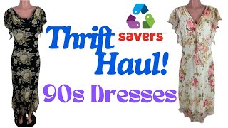 90s Y2K Dresses Boston Savers Thrift Haul  Clothing Reseller eBay Poshmark Mercari [upl. by Ardnod98]