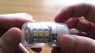 Unboxing G9 LED 5050 Cool White Corn Spotlight Light Bulb Lamp [upl. by Nahtaoj]