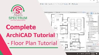 ArchiCAD Tutorial How To Draw A Floor Plan In ArchiCAD Tutorial For Beginners Complete Tutorial [upl. by Elocn]