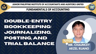 FUNDAMENTALS OF ACCOUNTING DoubleEntry Bookkeeping Journalizing Posting and Trial Balance [upl. by Stan465]