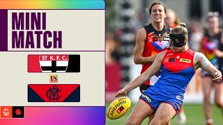 St Kilda v Melbourne Mini Match  Week Seven 2024  AFLW [upl. by Eiroj]