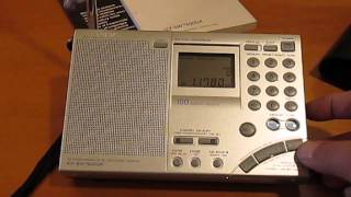 DEMO Modified SONY ICFSW7600GR ShortwaveAMFM Radio [upl. by Zevahc568]