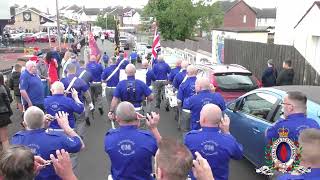 Cloughfern Old Boys FB  Cloughfern Young Conquerors FB Parade 170824 [upl. by Scutt363]