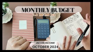 ✨SETTING MY MONTHLY BUDGET ✨ I 96 FULL TIME JOB I CASH ENVELOPES I OCT 2024 [upl. by Etnuahs]