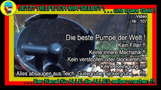 Der beste Schlammsauger der Welt  Nie wieder verstopfte Pumpen oder Filter  Funktioniert immer [upl. by Dorran939]