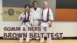 Sumin amp Herbs BROWN BELT Test [upl. by Sharp16]