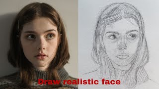 How to draw a portrait using Loomis method [upl. by Kovar]