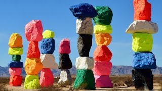 Seven Magic Mountains  Stonehenge of Mojave  Las Vegas  May 2020 [upl. by Aloisius559]