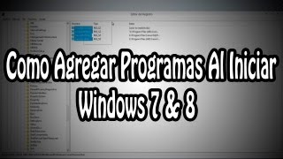 Como Agregar Programas Al Iniciar Windows 7 amp 8 HD [upl. by Litch]