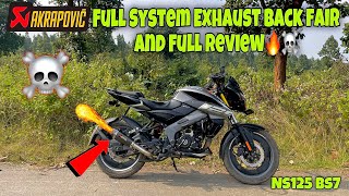 Akrapovic full system exhaust back fair and full review🔥✅ [upl. by Nikolaus841]