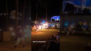 Bali Beachclub Fireshow Travel bali music beach 80smusic [upl. by Cymbre14]