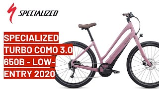 Specialized Turbo Como 30 650b  LowEntry 2020 bike review [upl. by Akanke]