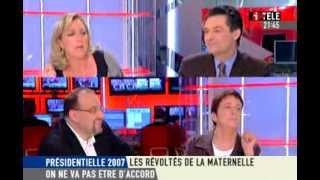 On ne va pas être daccord sur i Télé avec Marine Le Pen le 25032007 [upl. by Liamaj]