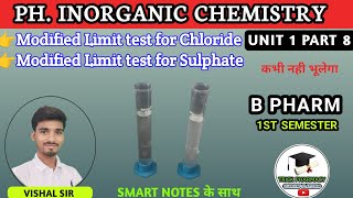 Modified limit test for chloride and sulphate  Pharmaceutical inorganic chemistry b pharmacy 1 sem [upl. by Vanzant]