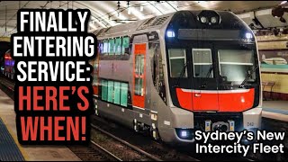 Sydneys New Intercity Trains are FINALLY entering service First Service Details [upl. by Geirk]