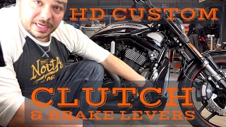 Harley Davidson VRodSlotted Black Clutch and Brake Levers install and reviews [upl. by Notyard303]