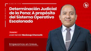 Clase en vivo Determinación Judicial de la Pena A propósito del Sistema Operativo Escalonado [upl. by Atener]