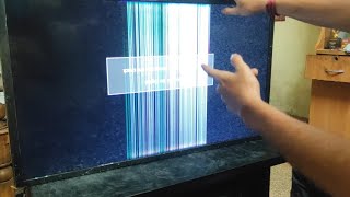 how to repair vertical bars on led tv display how to fix Samsung no display problem [upl. by Annael]