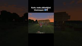 Korku modu yüklediğimi unutmuşum ☠️ minecraft minecraftmemes edit minecrafttutorial shorts [upl. by Aikam]