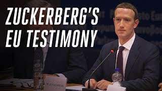 Zuckerbergs EU testimony what he didnt answer [upl. by Archle357]