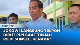 Kunjungi RSUD di Musi Rawas Utara Jokowi Langsung Telepon Dirut PLN Selesaikan Masalah [upl. by Ronnica]