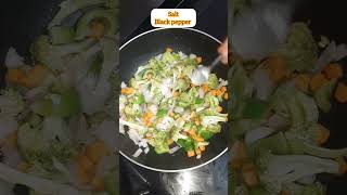 For weight loss stir fry vegetables 😋stirfry healthyfood food shorts youtubeshorts [upl. by Laram]