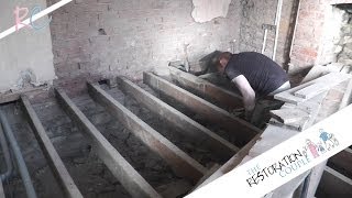 Removing Insulating and Restoring a Suspended Wooden Floor Part 2 of 3 [upl. by Furiya]