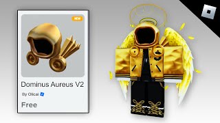 OMG GET 28 FREE GOLDEN DOMINUS ITEMS amp FREE ITEMS ON ROBLOX 2024 [upl. by Aitercul]