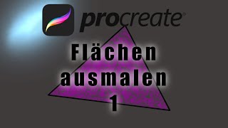 Procreate Anfänger  Flächen ausmalen 1  Nicht füllen [upl. by Thurlough]