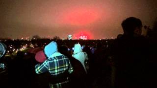 Fireworks New Years Eve in London 2013 from Primrose Hill [upl. by Black71]