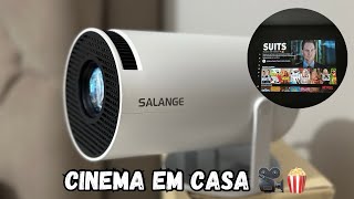 MINI PROJETOR BARATO  CINEMA em CASA ðŸŽ¥ðŸ¿ [upl. by Adi]