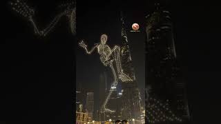 Halloween drone show lights up Dubai [upl. by Cornwall]